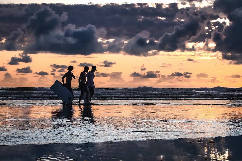 Surfing in Kuta Lombok